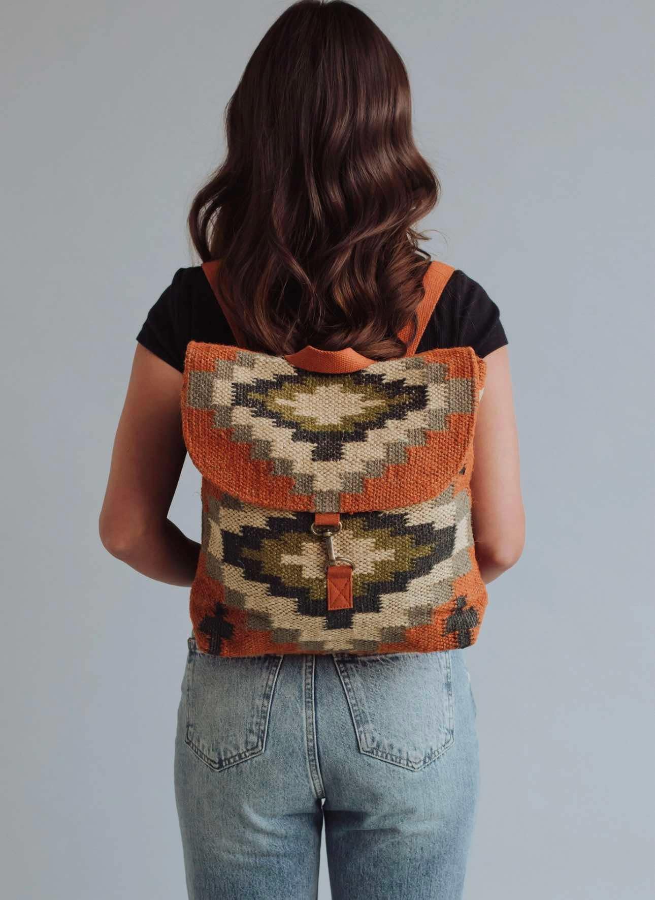 Rust Aztec Bag