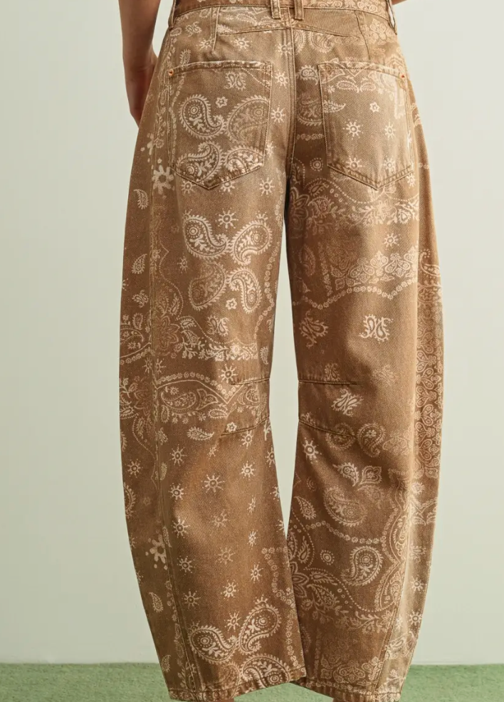 Mocha Paisley Pant