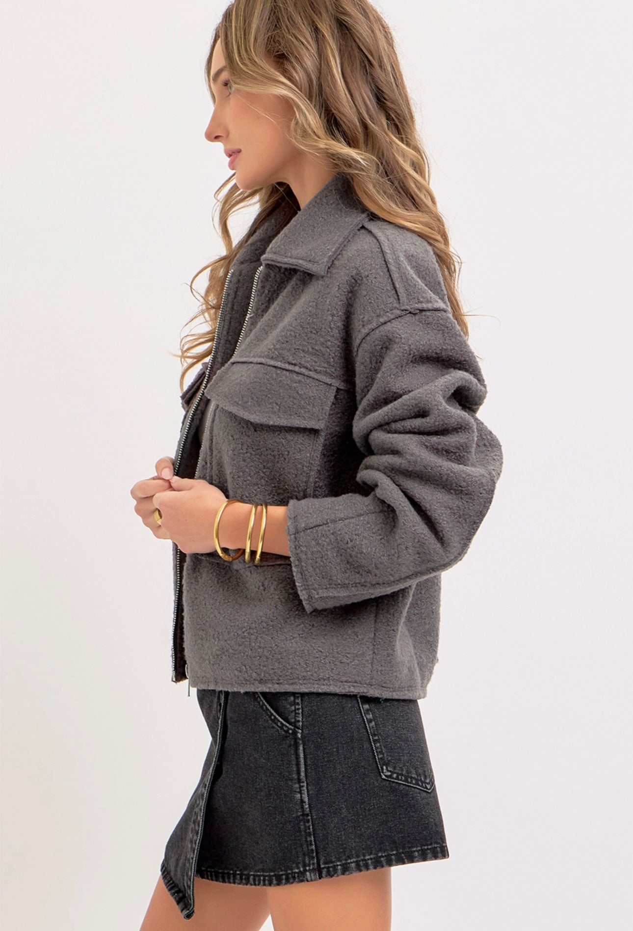 Wool Bomber Jacket