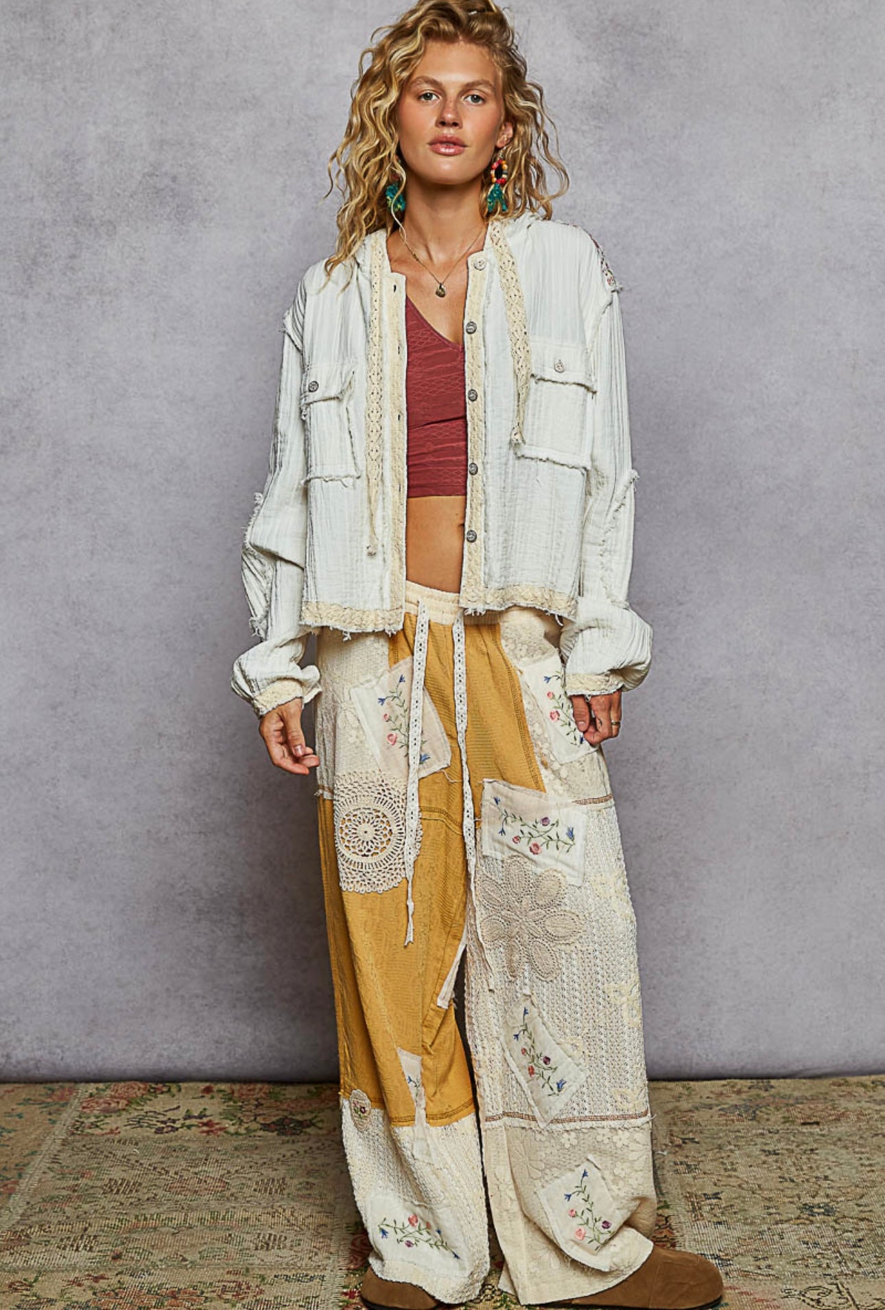 Vintage Floral Gaze Top