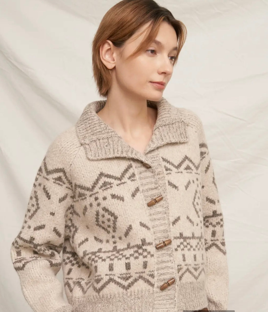 Wooden Button Sweater