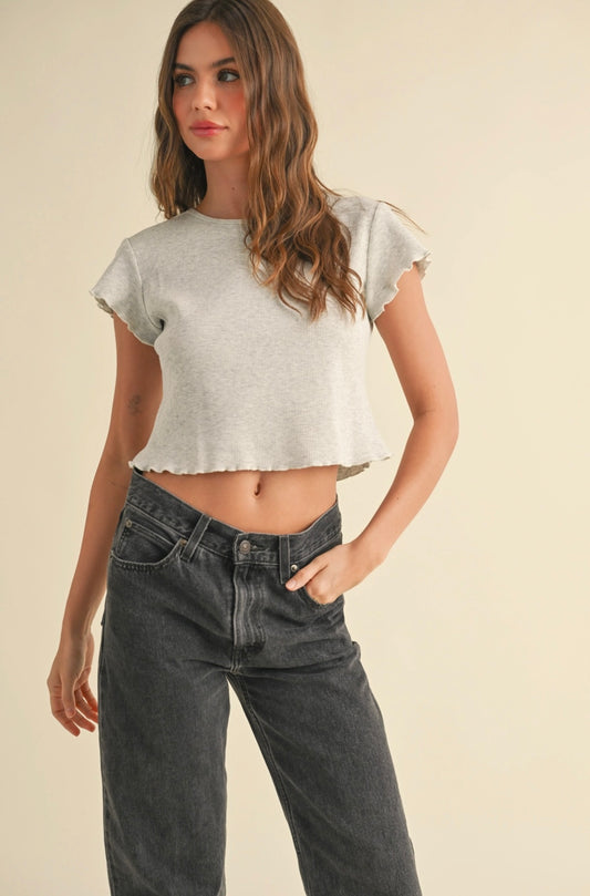 Grey Waffle Short Sleeve