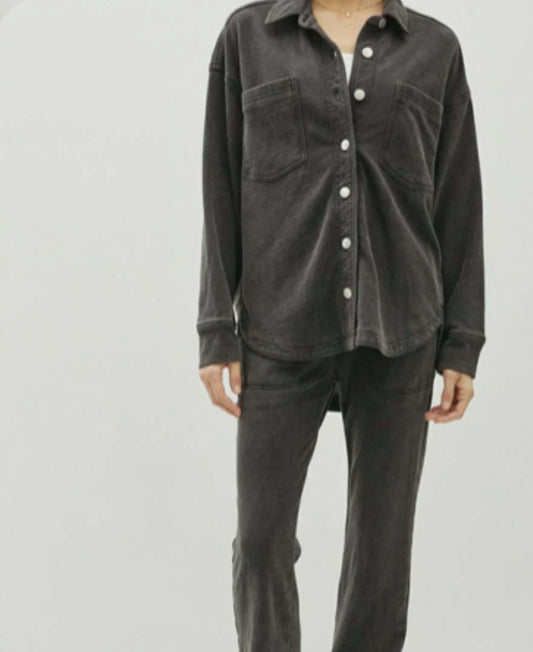 Charcoal Washed Shacket