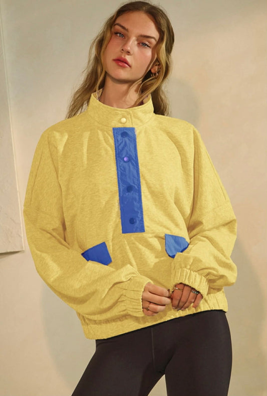 Canary Yellow Pullover Sweatshirt