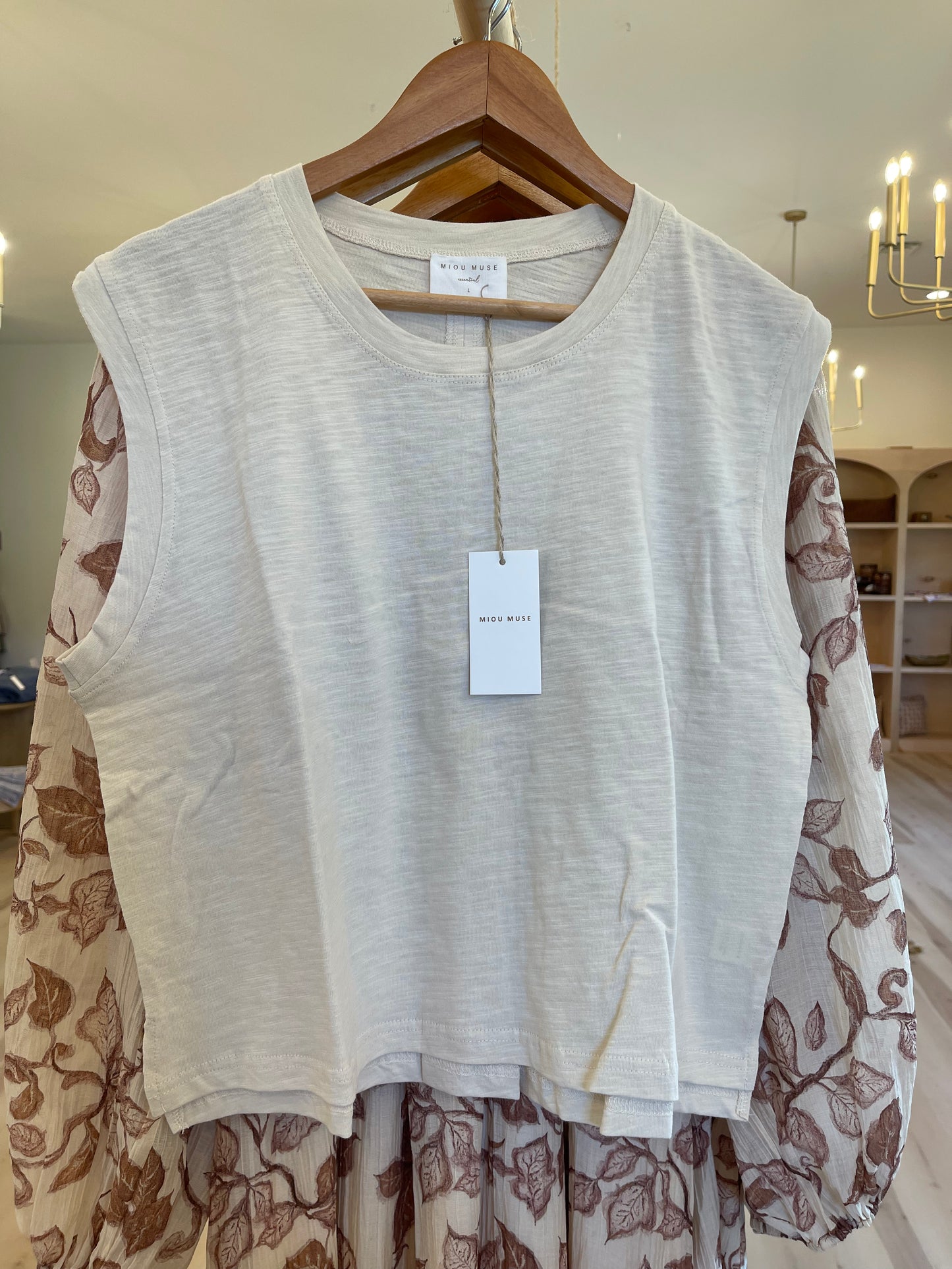 Cream Mila Tank