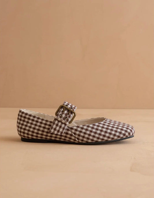 Fallin Gingham Ballet Flat