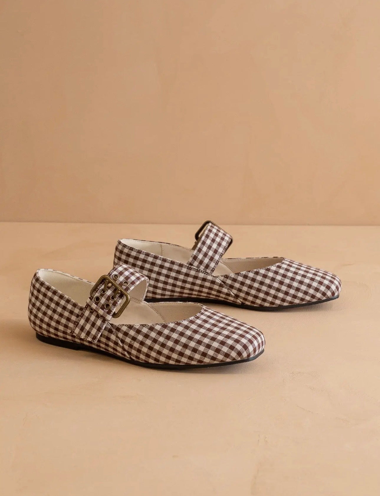 Fallin Gingham Ballet Flat