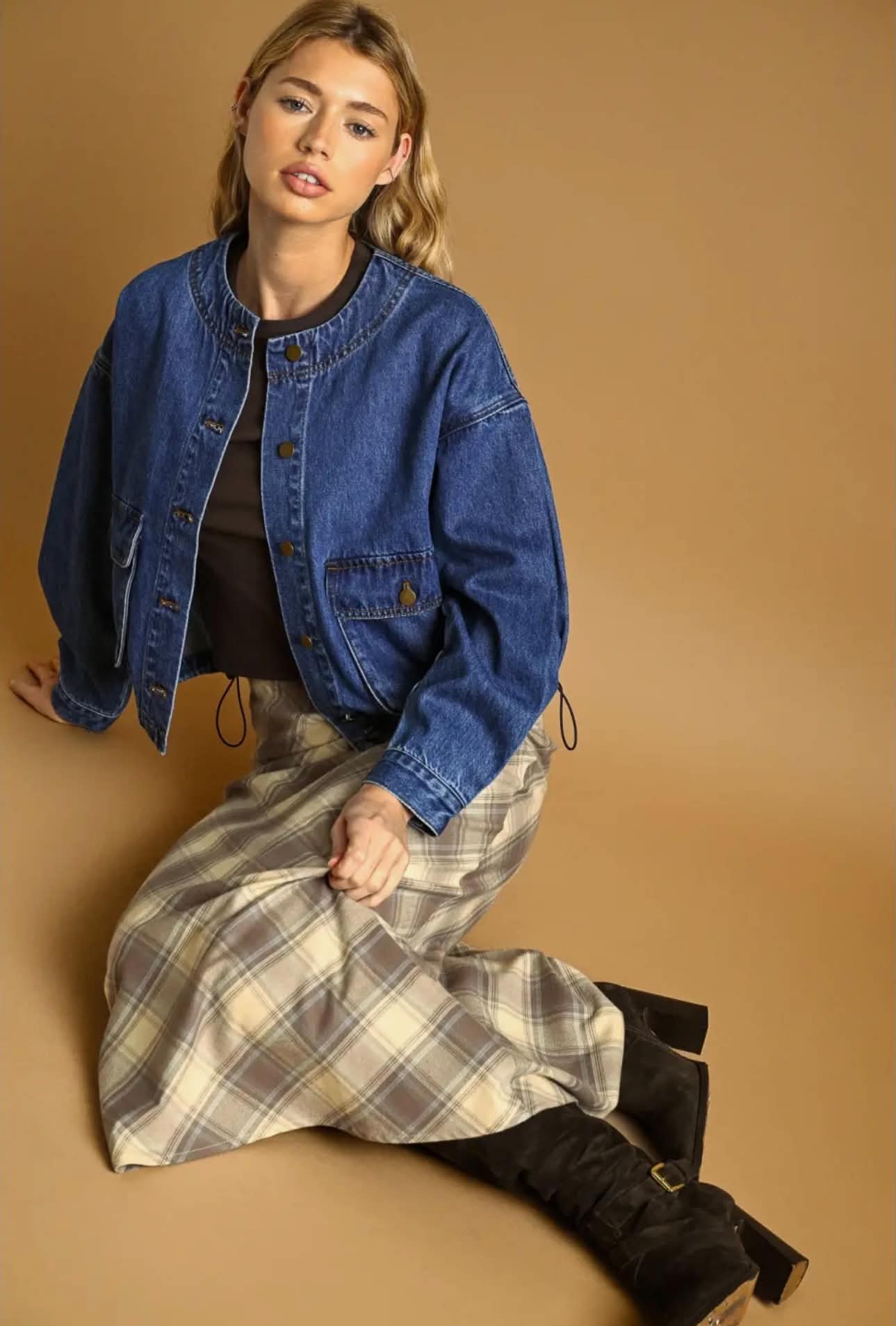 Plaid Maxi Skirt