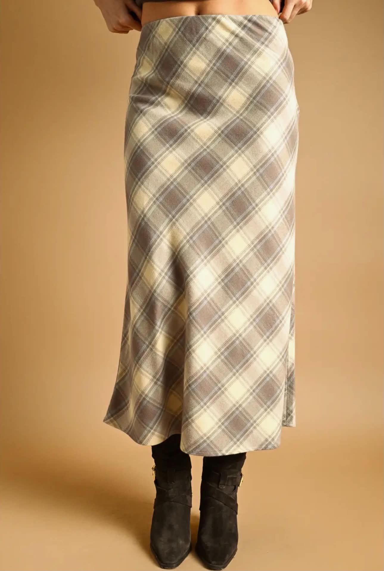 Plaid Maxi Skirt