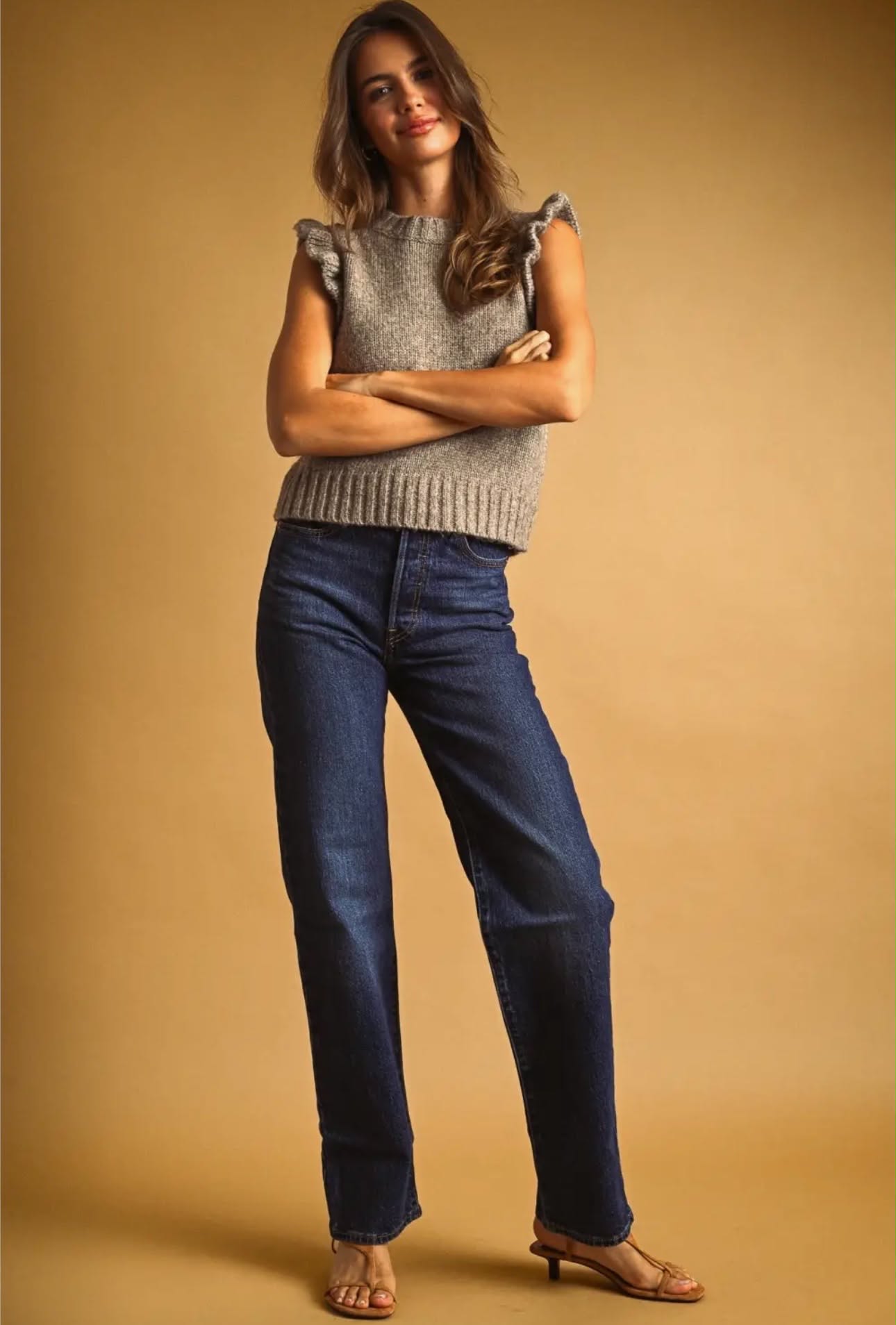 Fallin For You Ruffle ￼Sweater