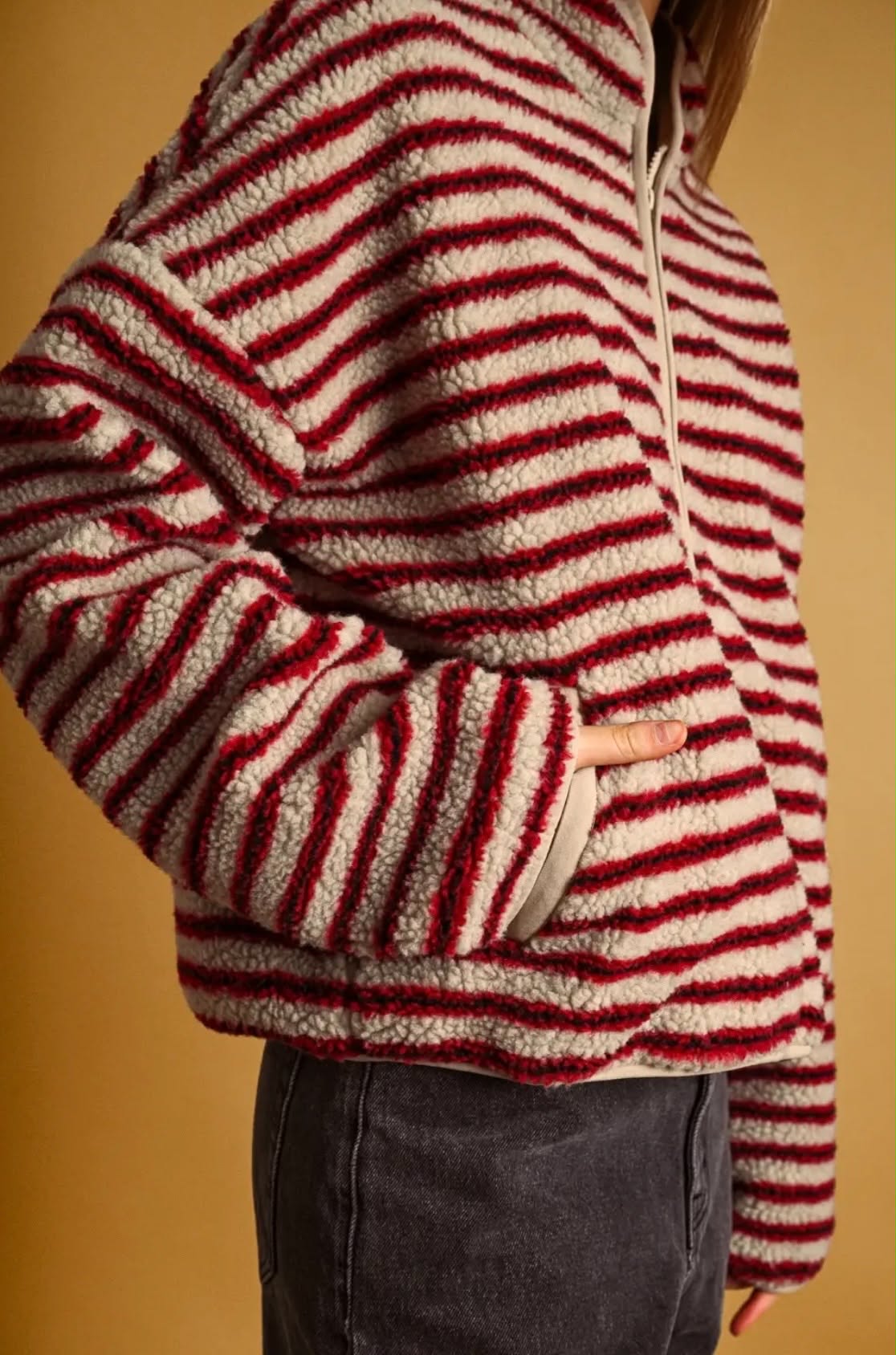 Stone Red Half Zip
