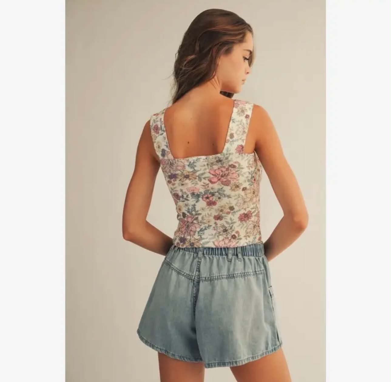 Back To School Floral Tank