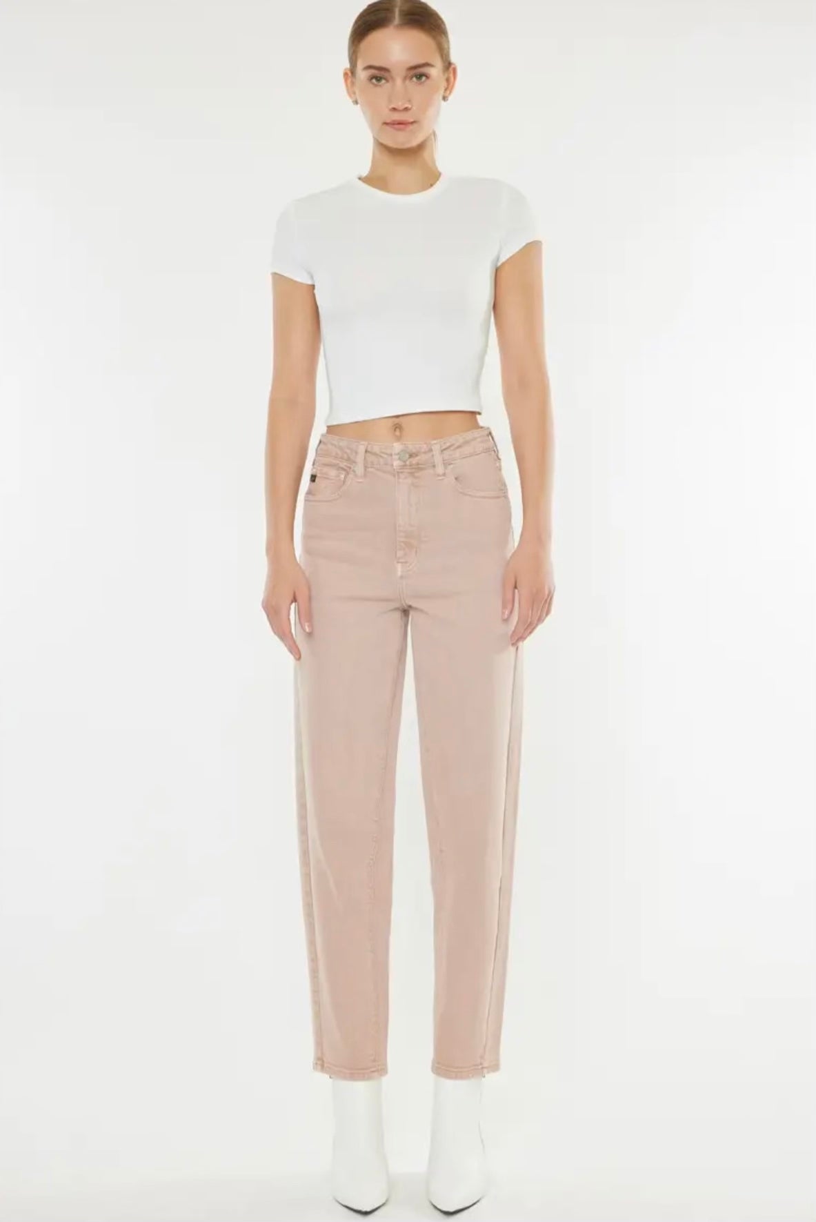 Dusty Rose Straight Pant
