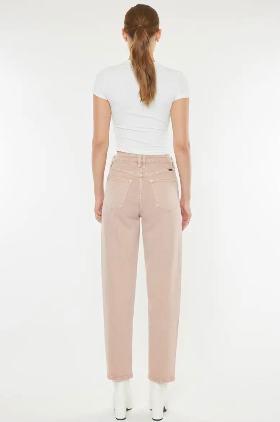 Dusty Rose Straight Pant