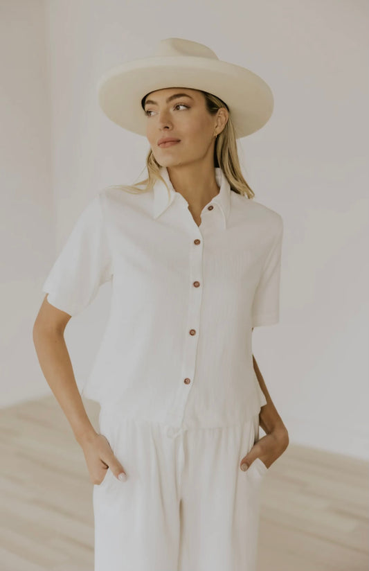 White Button-Up